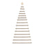 hængende juletræ med topstjerne 100x210 cm naturlig gren