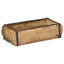 Bakke 4 stk. Brun 30 x 15 x 9 cm Solid genbrugs træ