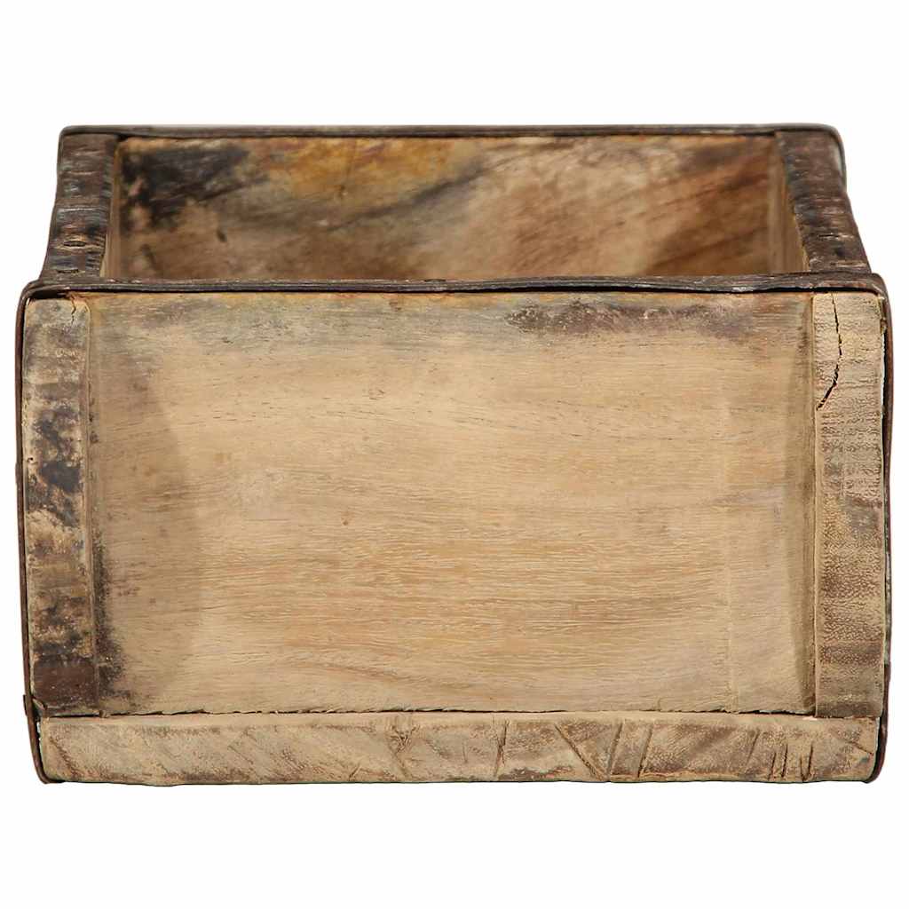 Bakke 4 stk. Brun 30 x 15 x 9 cm Solid genbrugs træ