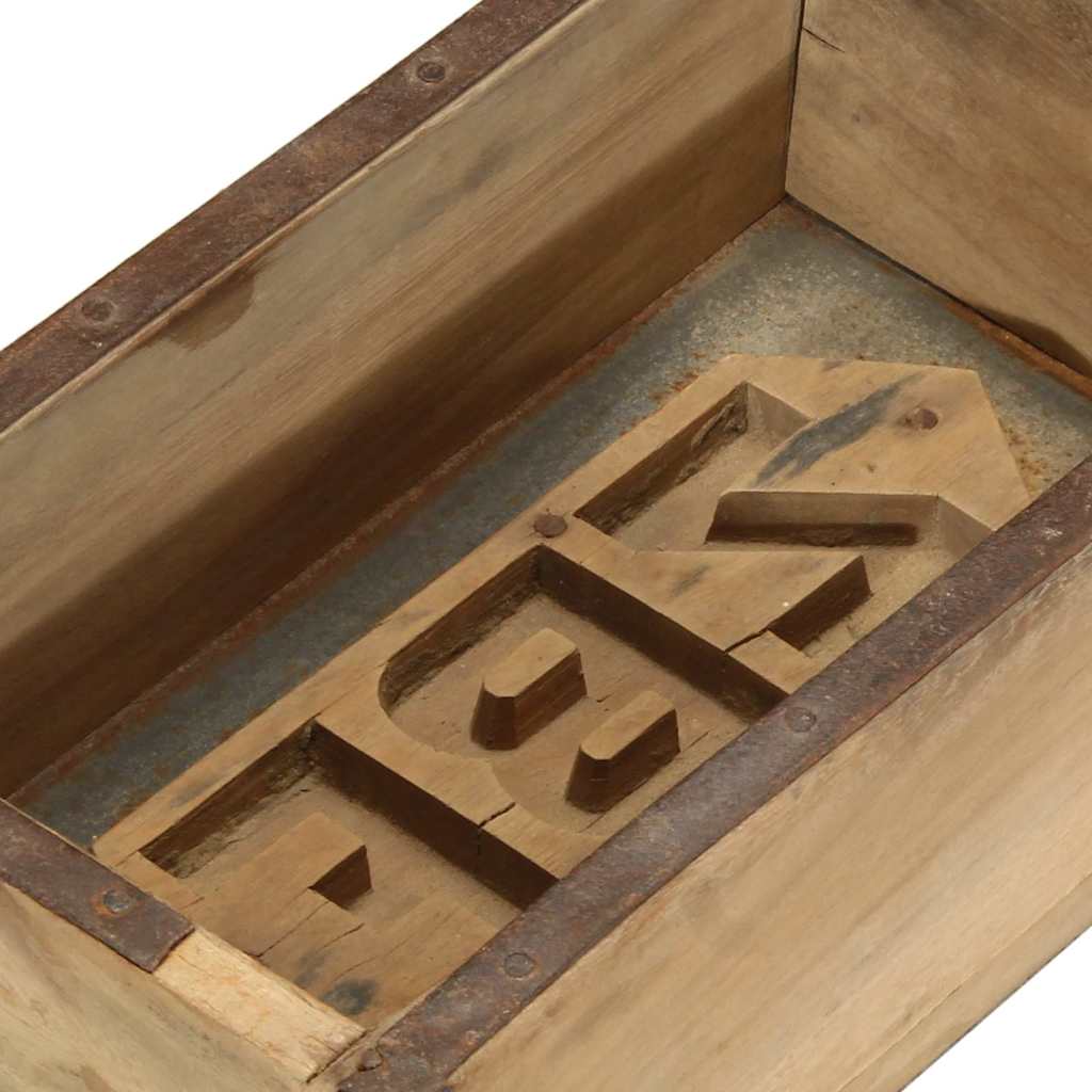 Bakke 4 pcs Brun 57 x 15 x 9 cm Solid genbrugs træ
