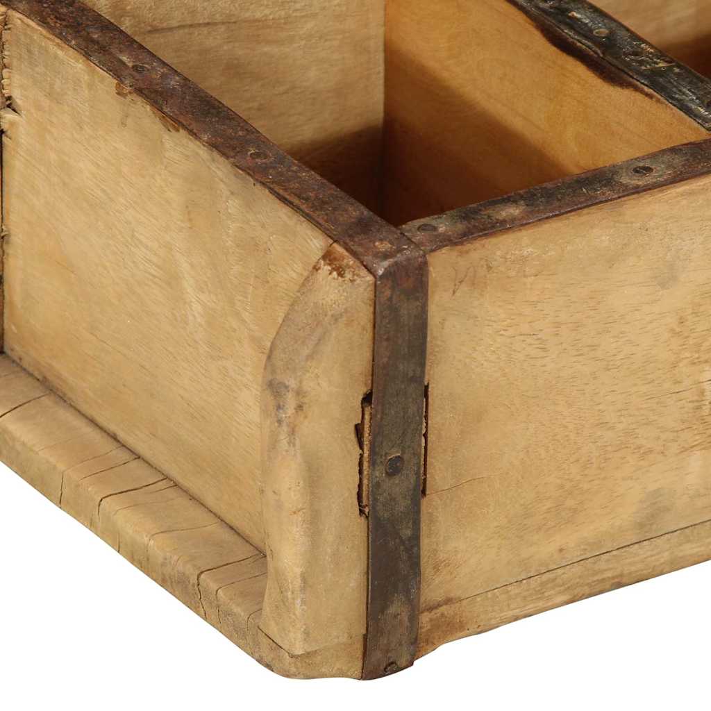 Bakke 4 pcs Brun 30 x 14 x 9 cm Solid genbrugs træ