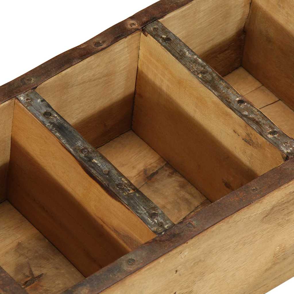 Bakke 4 pcs Brun 30 x 14 x 9 cm Solid genbrugs træ