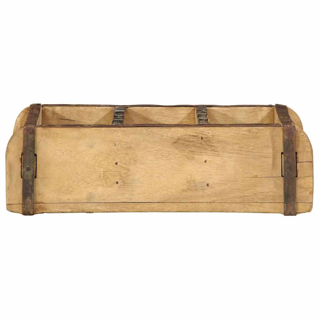 Bakke 4 pcs Brun 30 x 14 x 9 cm Solid genbrugs træ