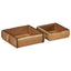 Bakke 2 pcs Brun 29 x 31 x 10 cm Solid genbrugs træ