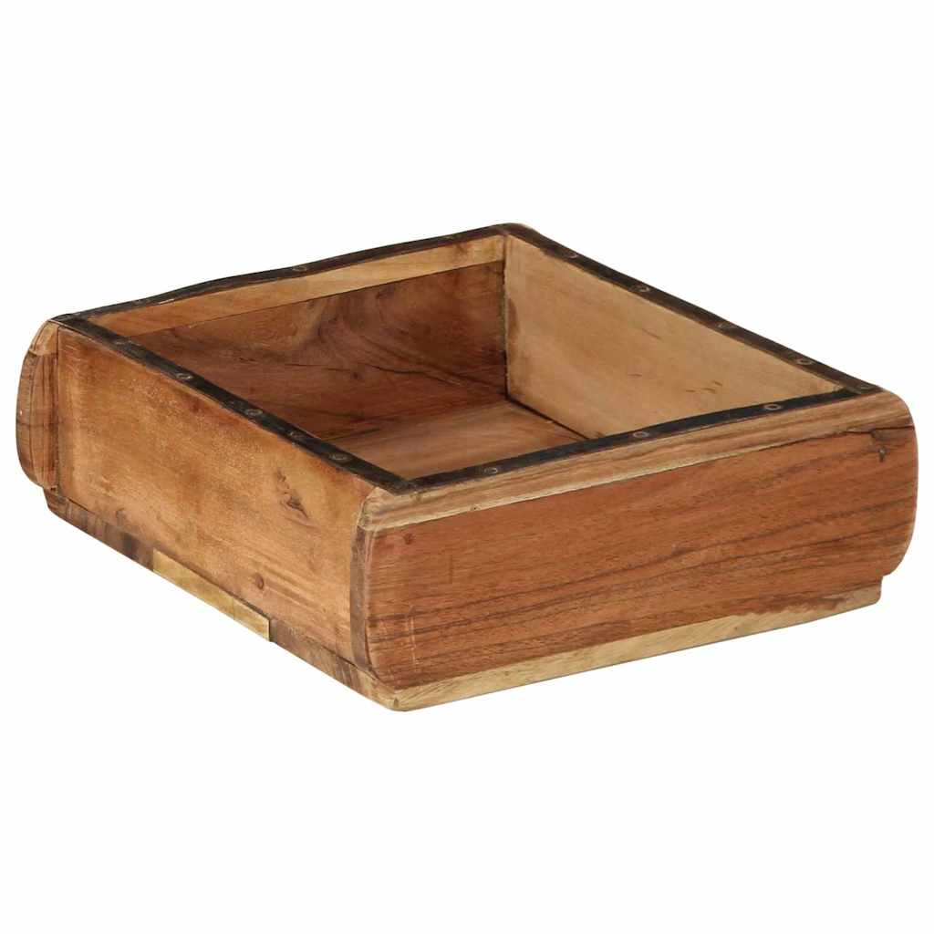 Bakke 2 pcs Brun 29 x 31 x 10 cm Solid genbrugs træ