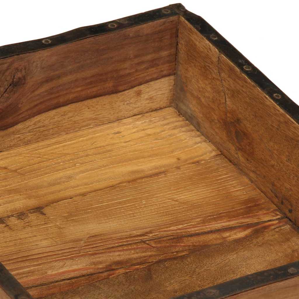 Bakke med opbevaring Brun 29 x 31 x 10 cm Solid genbrugs træ