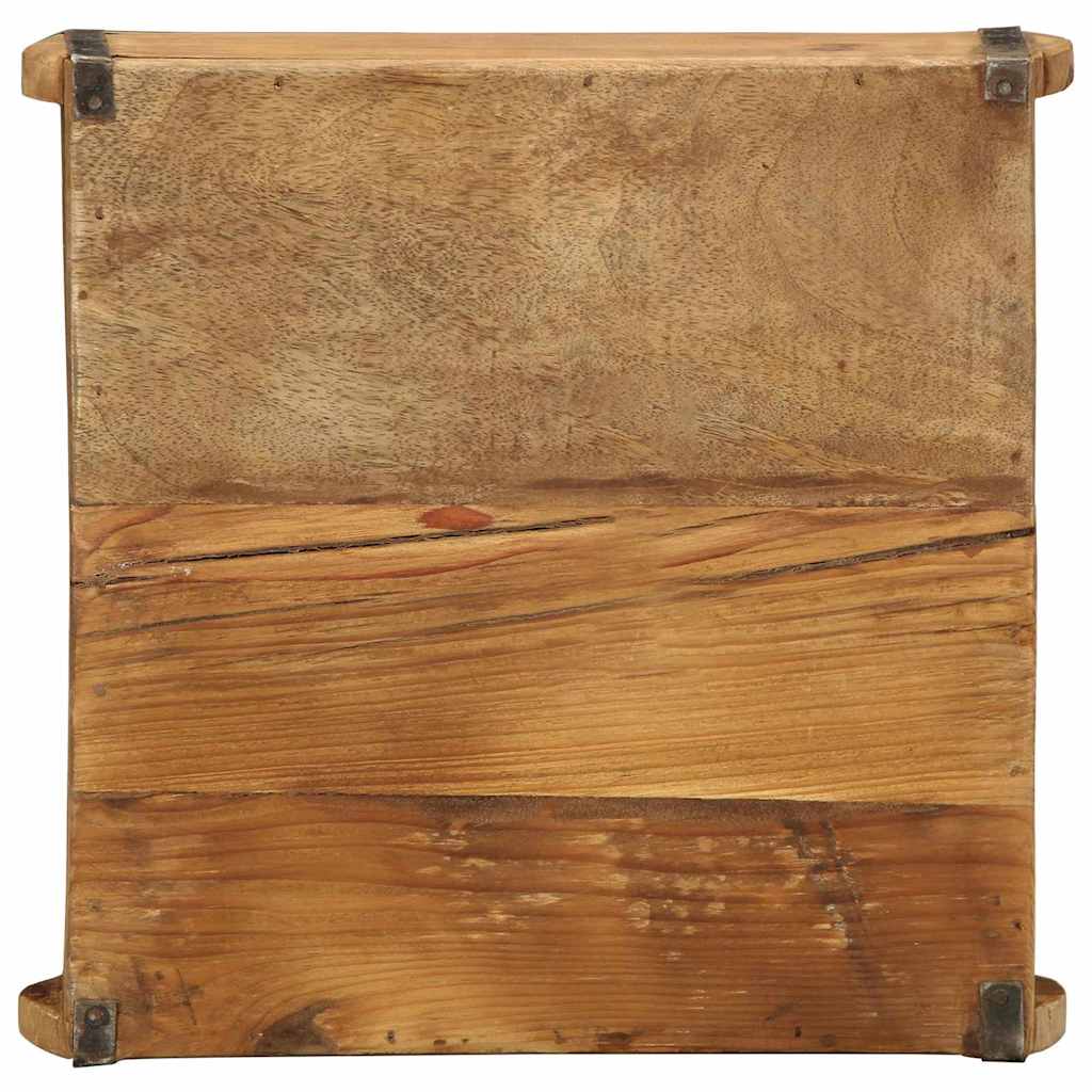 Bakke med opbevaring Brun 29 x 31 x 10 cm Solid genbrugs træ
