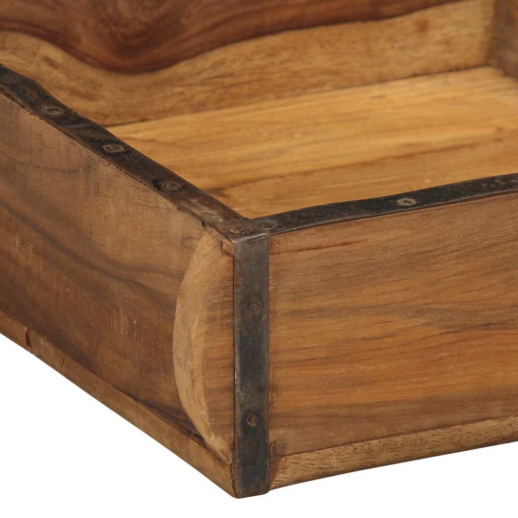 Bakke 4 pcs Brun 29 x 31 x 10 cm Solid genbrugs træ
