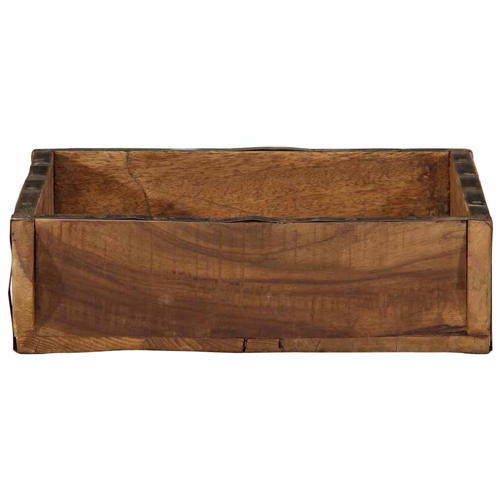 Bakke 4 pcs Brun 29 x 31 x 10 cm Solid genbrugs træ
