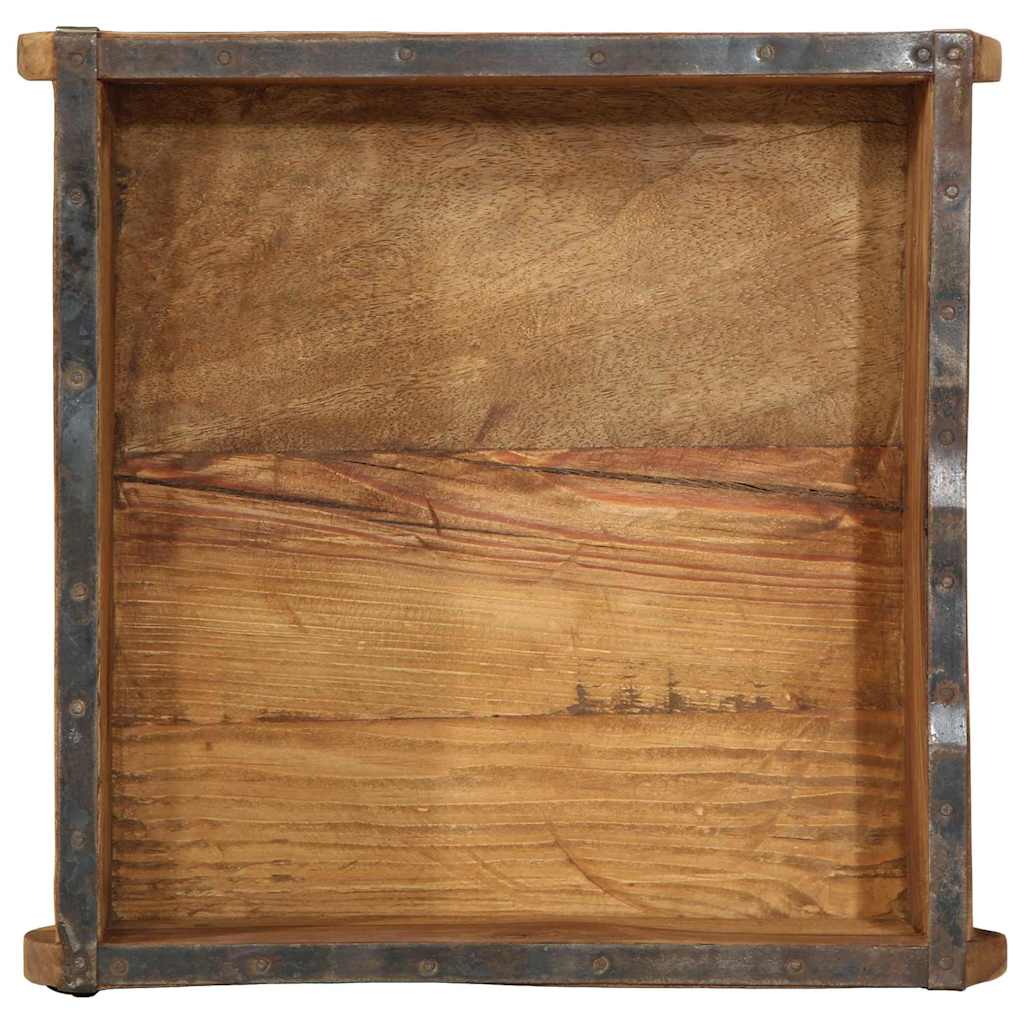 Bakke 4 pcs Brun 29 x 31 x 10 cm Solid genbrugs træ