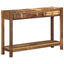 Konsolbord med skuffe Brun 107 x 33 x 76 cm Solid genbrugs træ