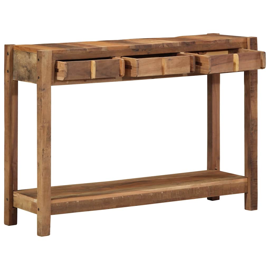 Konsolbord med skuffe Brun 107 x 33 x 76 cm Solid genbrugs træ
