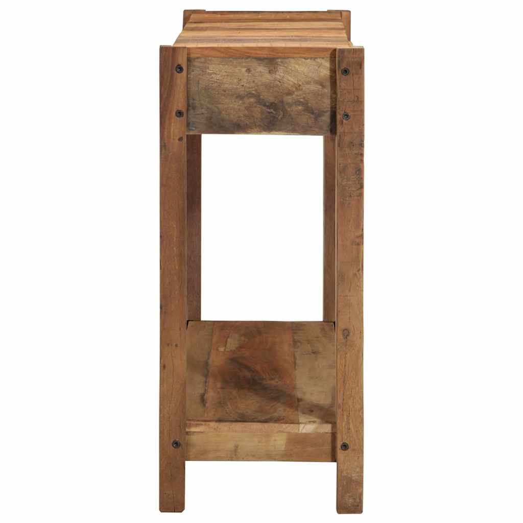 Konsolbord med skuffe Brun 107 x 33 x 76 cm Solid genbrugs træ