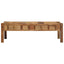 Sofabord med skuffe Brun 110 x 54 x 35 cm Solid genbrugs træ