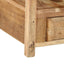 Endebord med skuffe Brun 43 x 32 x 46 cm Solid genbrugs træ