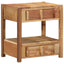 Endebord med skuffe Brun 43 x 32 x 46 cm Solid genbrugs træ