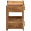 Endebord med skuffe Brun 43 x 32 x 46 cm Solid genbrugs træ