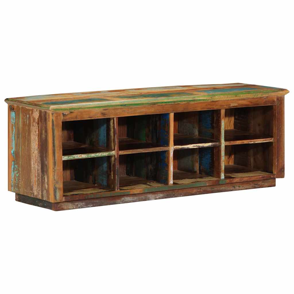 Sko skab med hylde Brun 110 x 35 x 40 cm Solid genbrugs træ