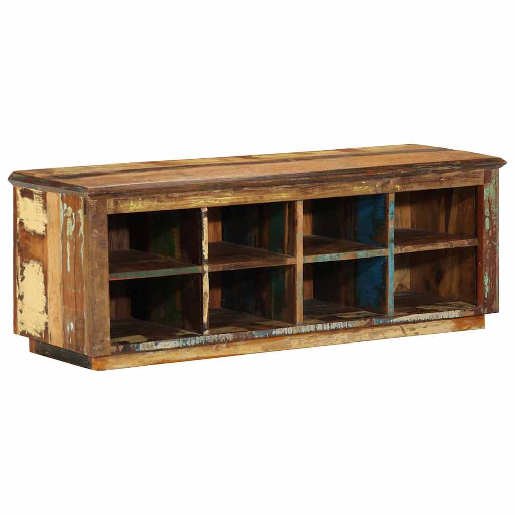 Sko skab med hylde Brun 110 x 35 x 40 cm Solid genbrugs træ