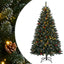 kunstigt juletræ med 300 LED-lys 240 cm