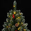 kunstigt juletræ med 300 LED-lys 240 cm