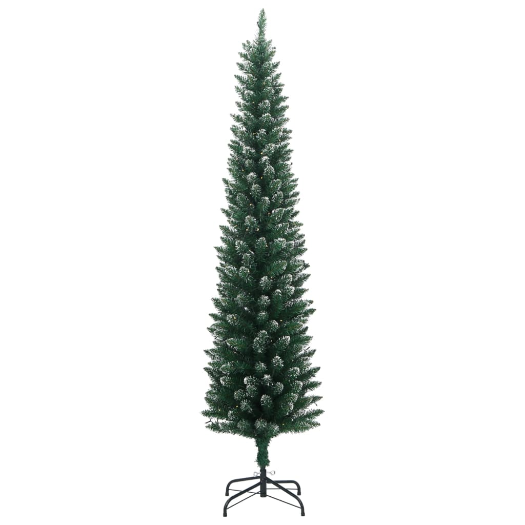 kunstigt smalt juletræ 150 LED'er 120 cm