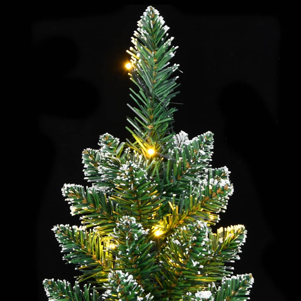 kunstigt smalt juletræ 150 LED'er 120 cm