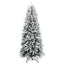 kunstigt juletræ med 300 LED'er og sne 240 cm