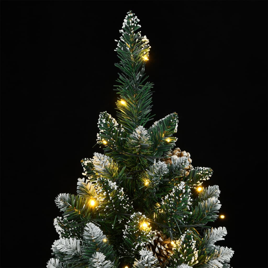 kunstigt juletræ med 300 LED-lys 210 cm