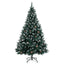 kunstigt juletræ med 300 LED-lys 240 cm