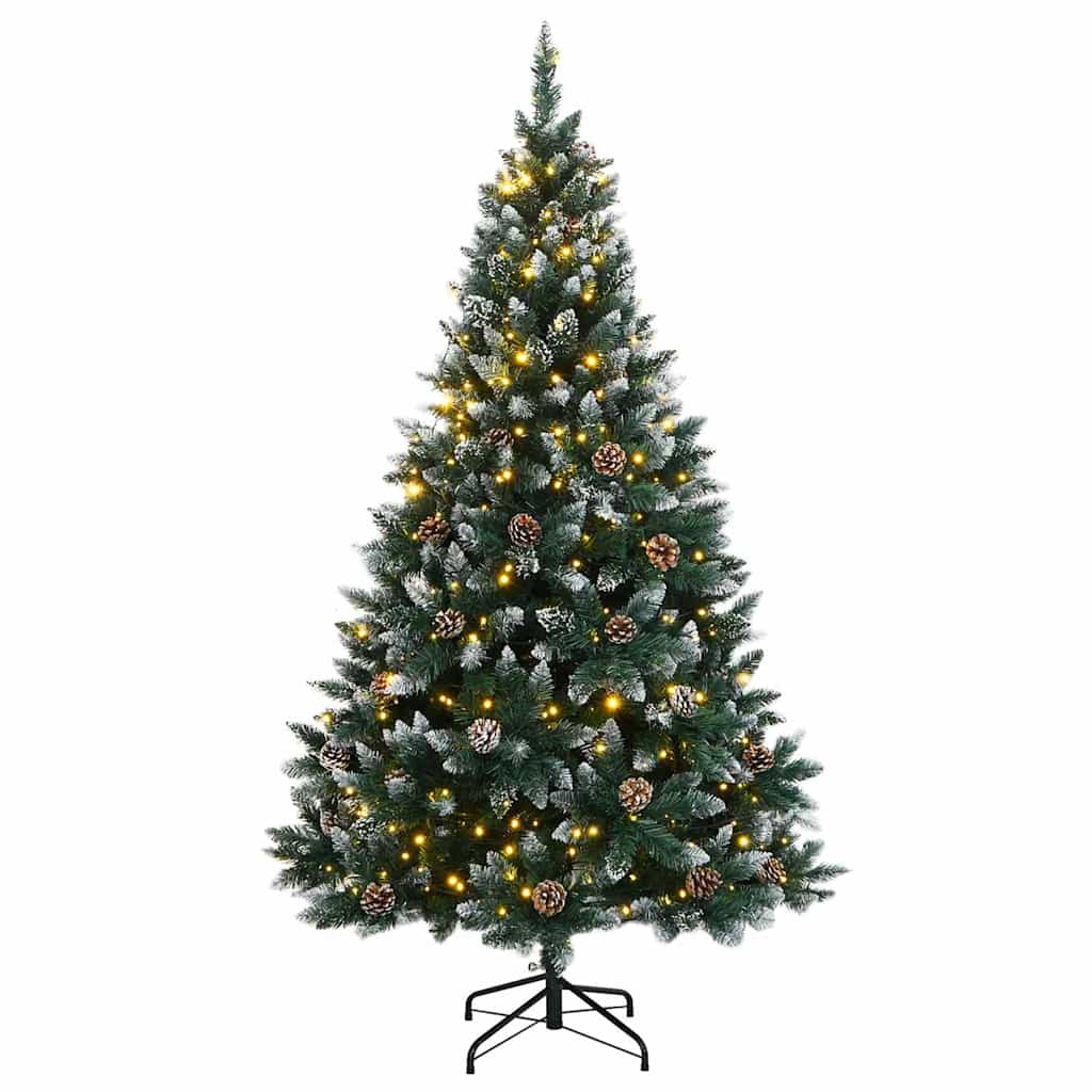 kunstigt juletræ med 300 LED-lys 240 cm