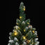 kunstigt juletræ med 300 LED-lys 240 cm