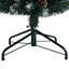kunstigt smalt juletræ med 300 LED-lys 210 cm