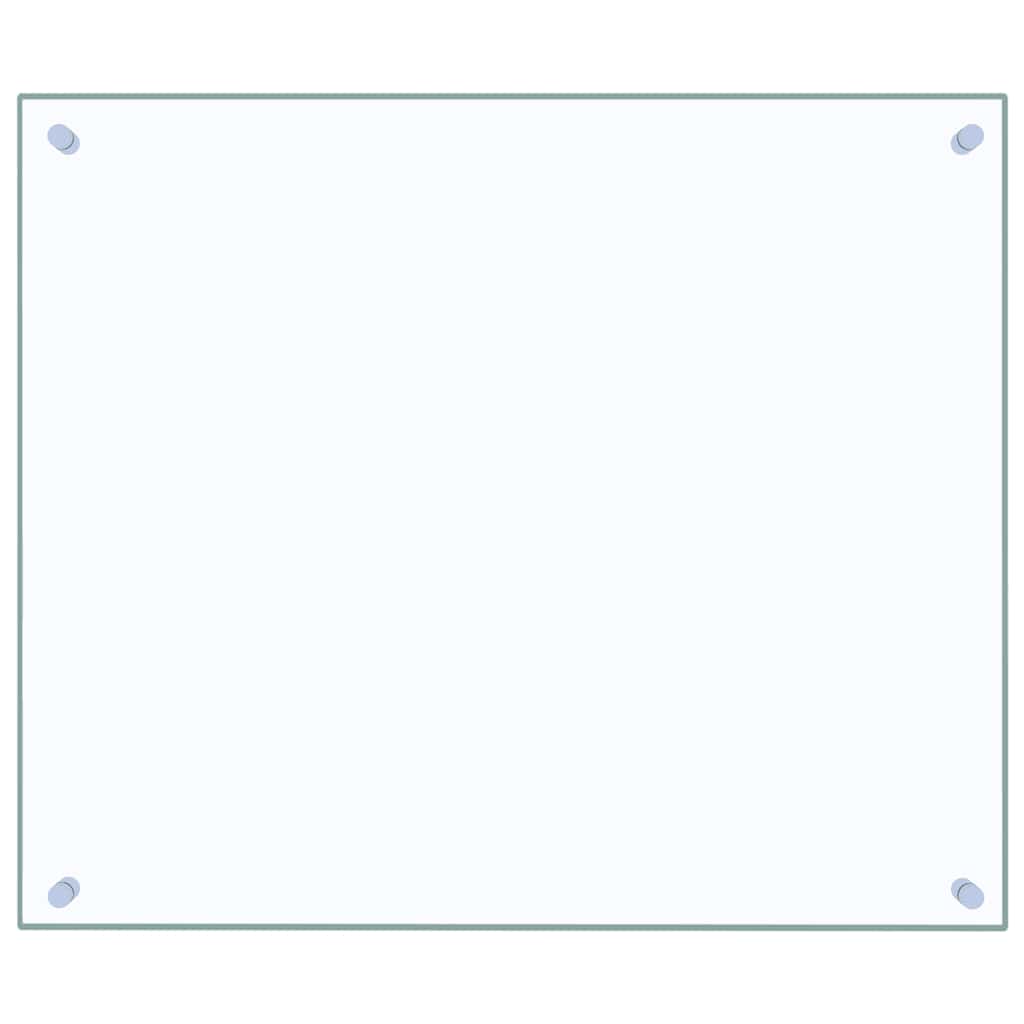 stænkplader 2 stk. 70x60 cm hærdet glas gennemsigtig