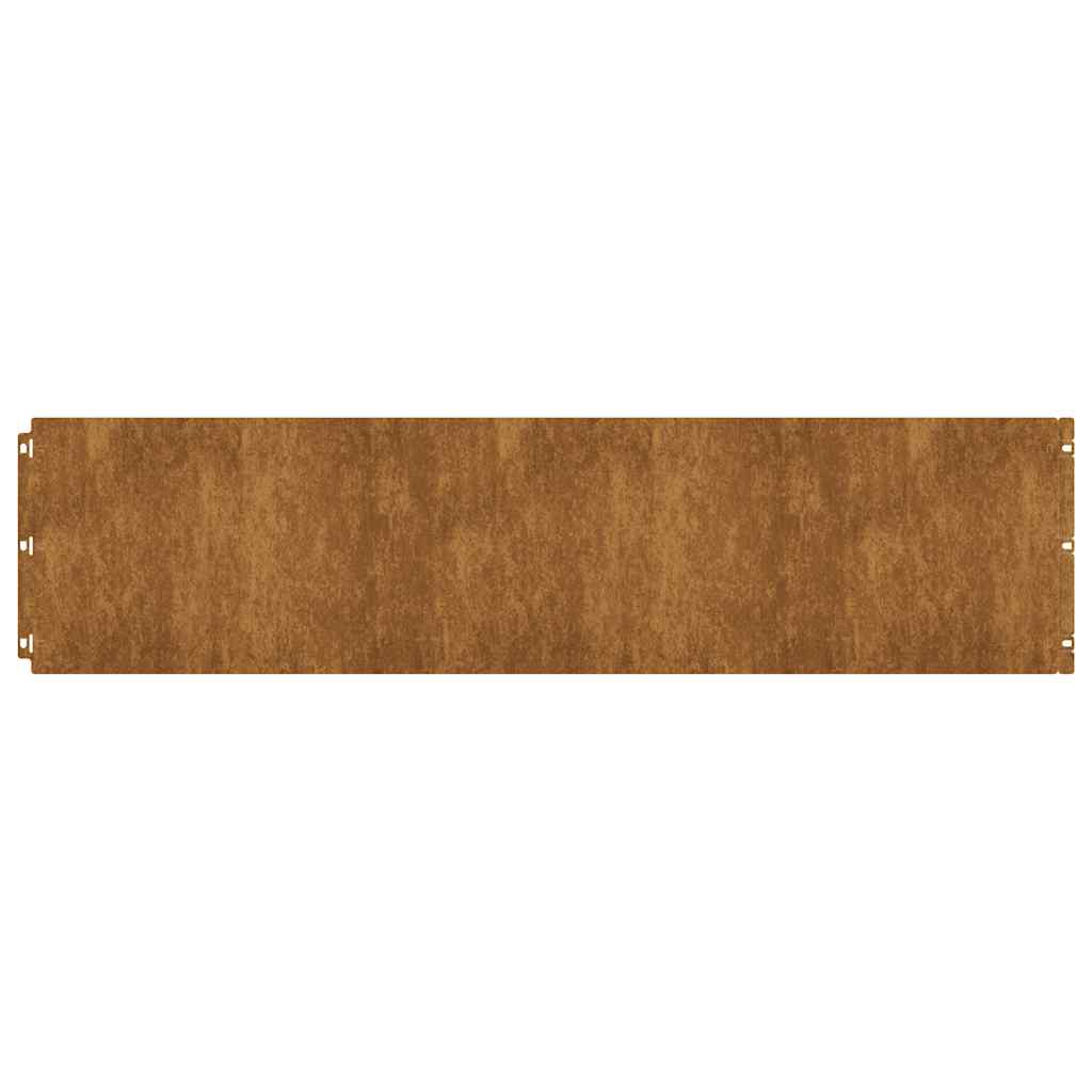 plænekanter 20 stk. 25x103 cm fleksibelt vejrbestandigt stål