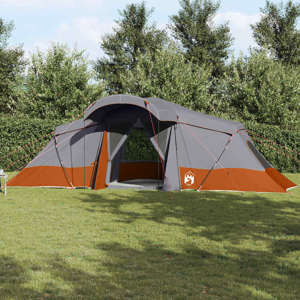 Telte med tag Grå og orange 721 x 335 x 212 cm Polyester