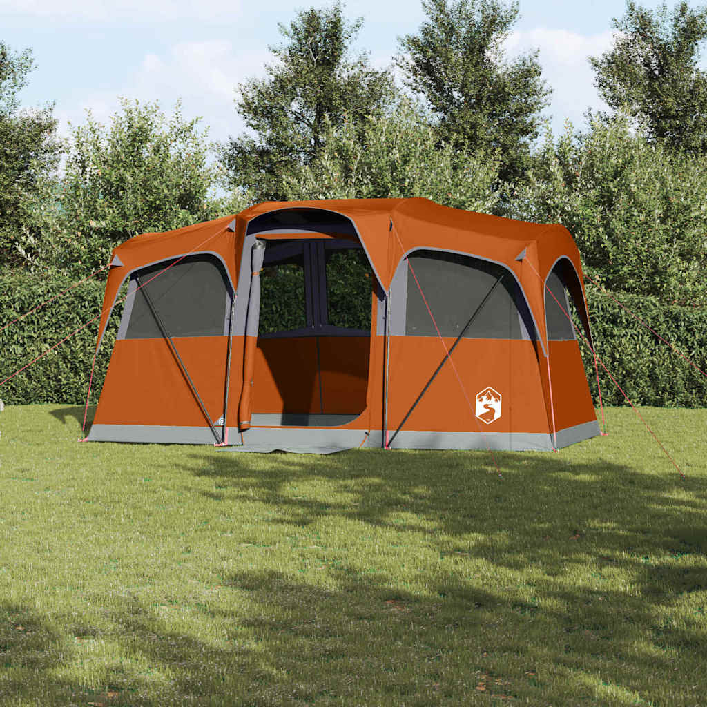 Telte med tag Grå og orange 435 x 255 x 216 cm Polyester