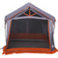 Familietelt med tag Grå og orange 620 x 322 x 240 cm Polyester