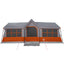 Familietelt Grå og orange 622 x 295 x 238 cm Polyester og Stål