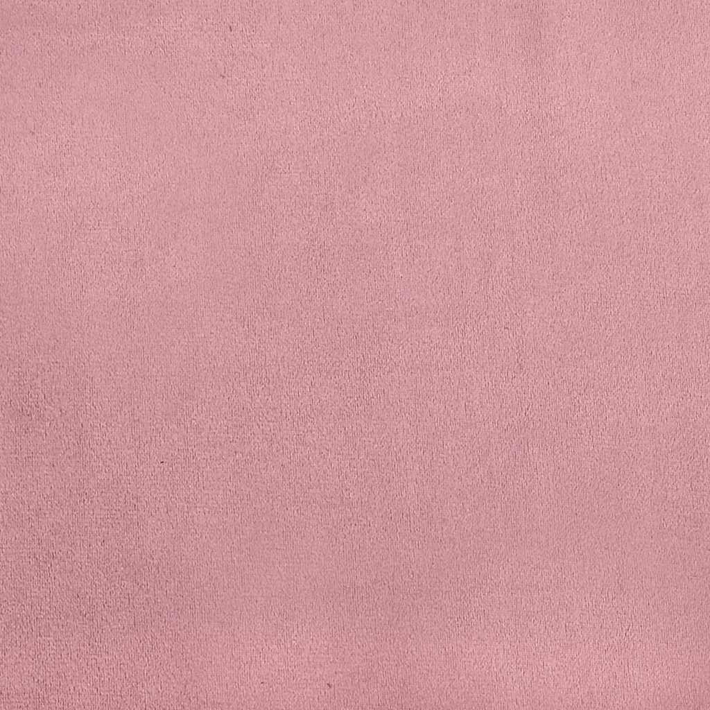 kontinentalseng med madras 120x220 cm velour lyserød