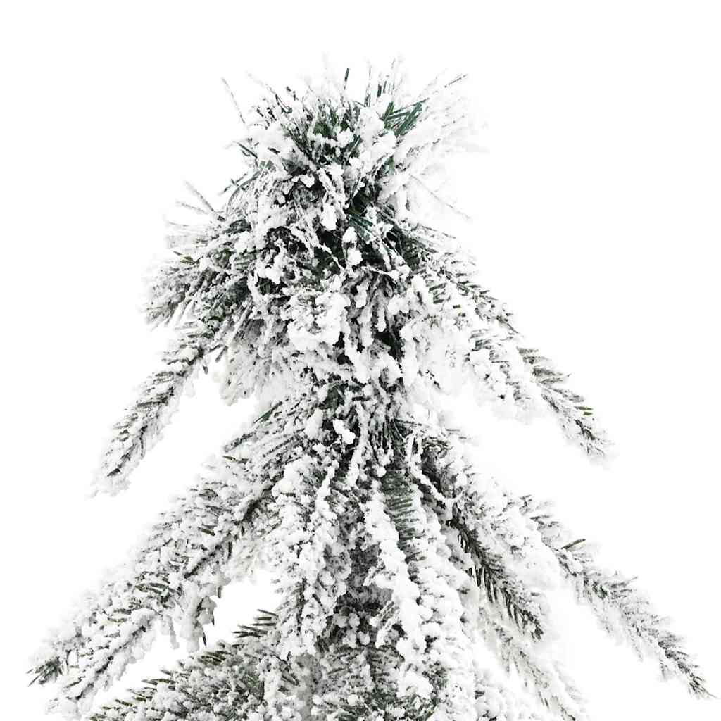 Kunstigt juletræ Hvid 86 x 86 x 210 cm Polyethylen og Metal