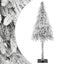 Kunstigt juletræ Hvid 86 x 86 x 210 cm Polyethylen og Metal
