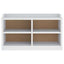 entrébænk SANDNES 87x40x50 cm massivt fyrretræ hvid