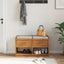 entrébænk SANDNES 87x40x50 cm massivt fyrretræ