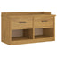 entrébænk SANDNES 87x40x50 cm massivt fyrretræ