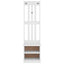 Hall træ SANDNES 45x40x159,5 cm massivt fyrretræ hvid