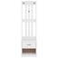 Hall træ SANDNES 45x40x159,5 cm massivt fyrretræ hvid