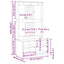 Hall træ SANDNES 87x40x159,5 cm massivt fyrretræ