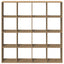 bogskab 102x29x143 cm konstrueret træ egetræslook