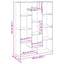 bogskab 102x29x143 cm konstrueret træ sonoma-eg
